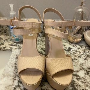 Steve Madden Snake Skin Wedged Heel